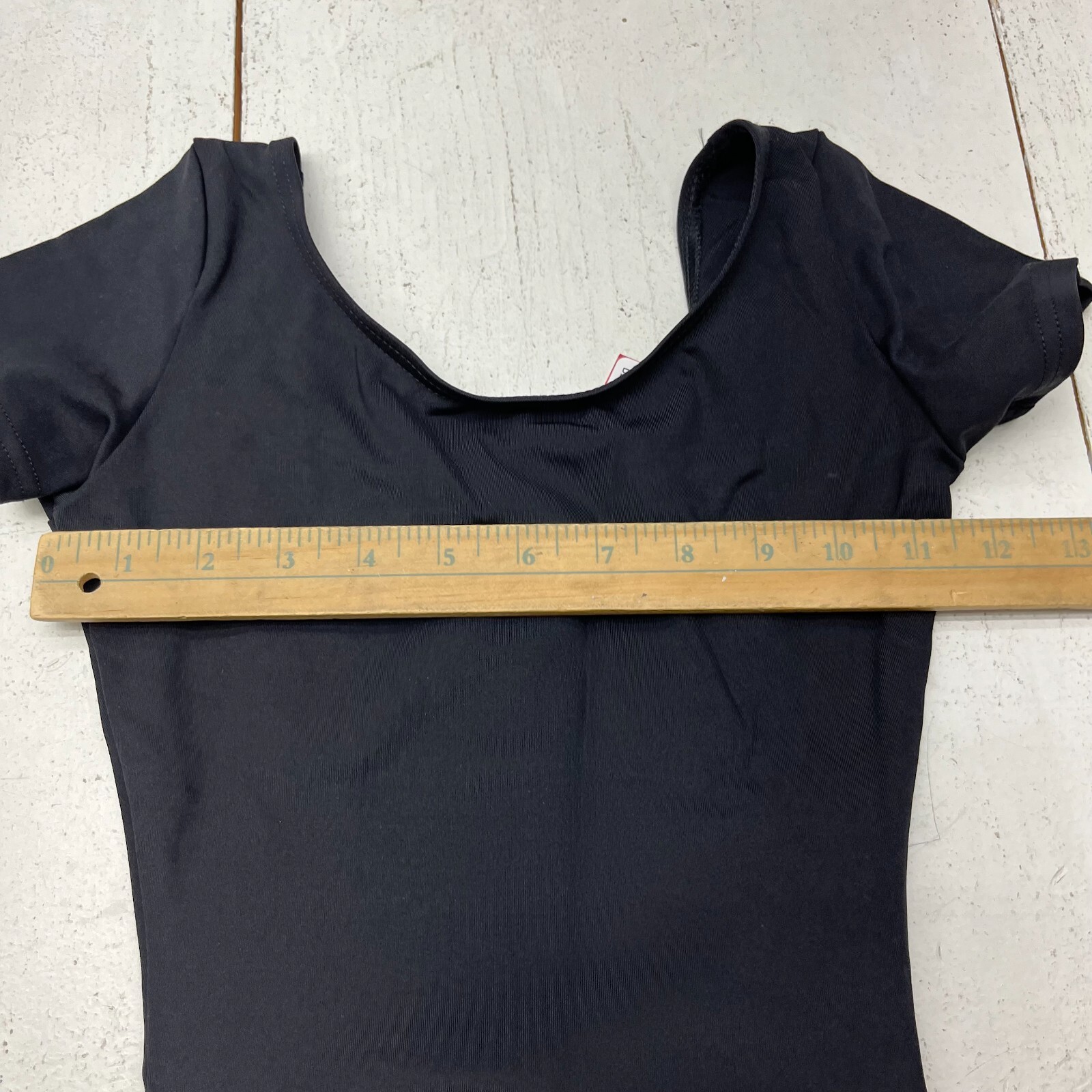 Capezio Black Short Sleeve Leotard Women’s Size X-Small NEW