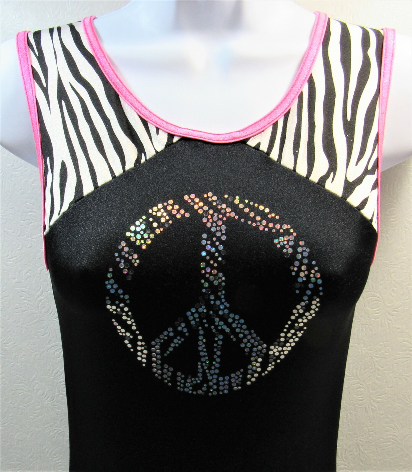 Leotard Dreamlight Activewear Gymnastic Women’s Size Small Zebra