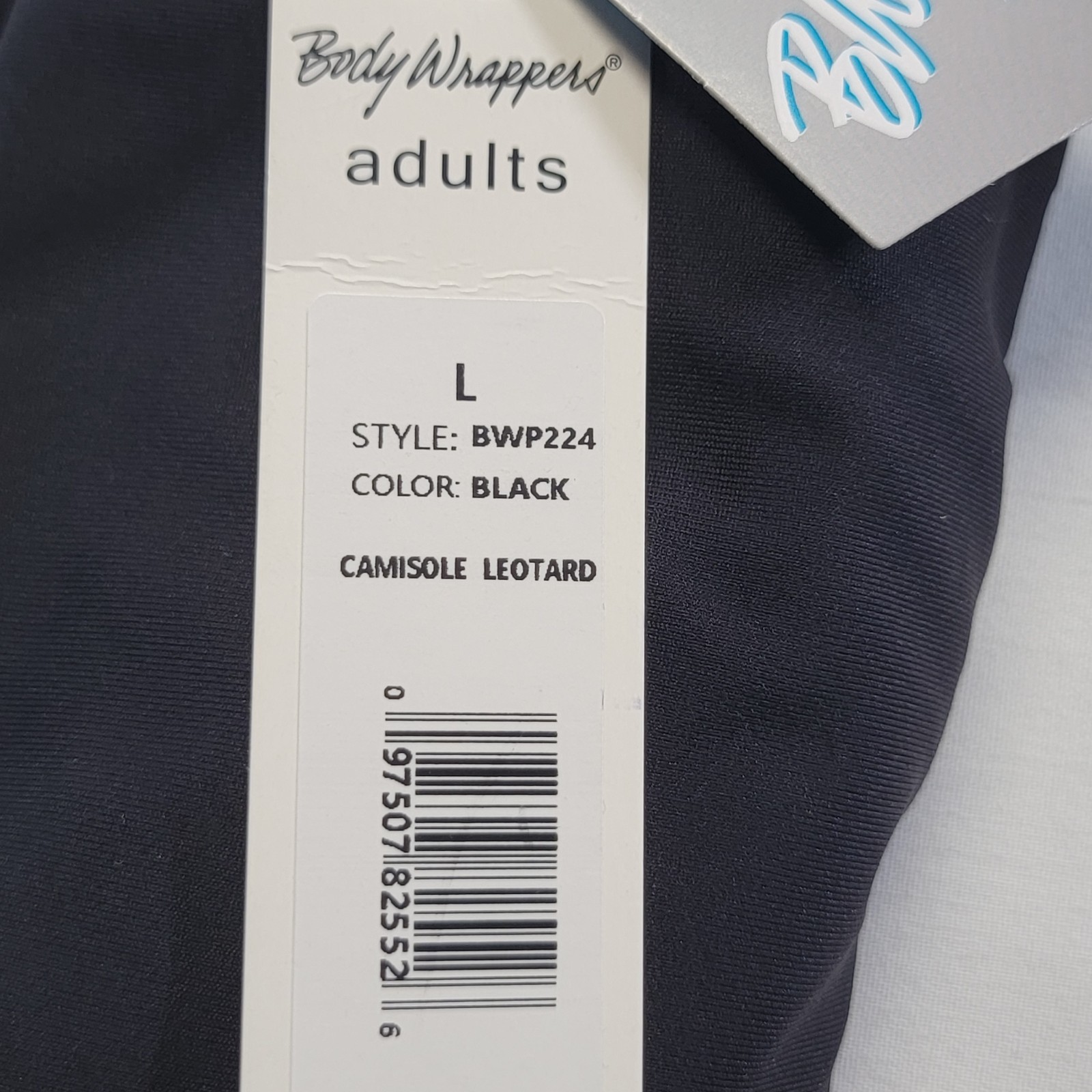 Body Wrappers Camisole Leotard Black Scoop Front & Deep Scoop Back SZ LA