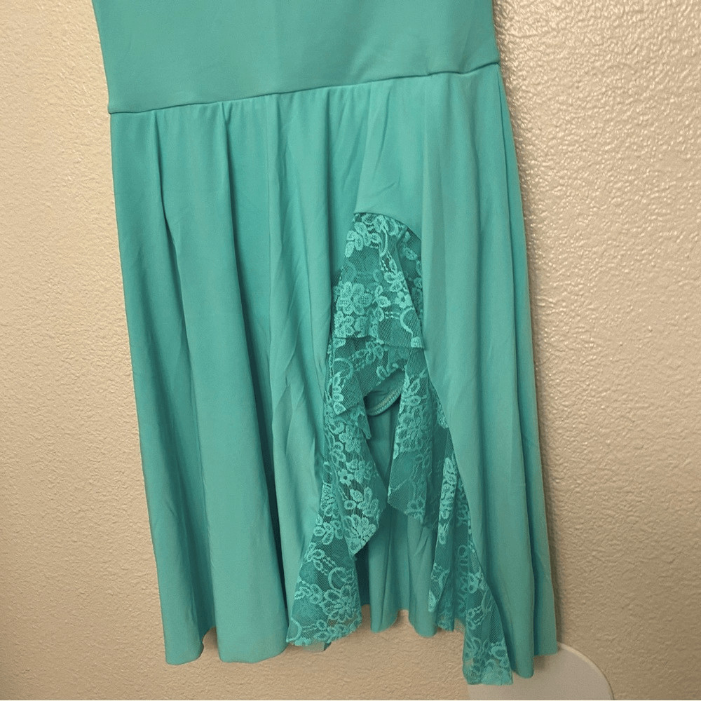 Weissman dance costume aqua blue-green Jealous Of The Angels 13192 child LC