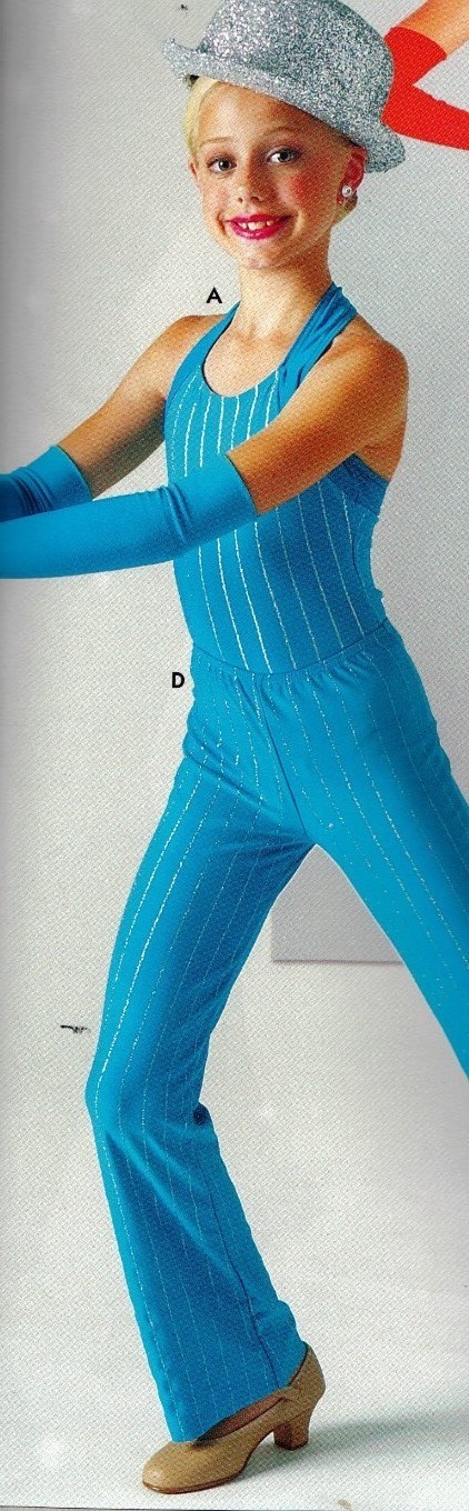Turquoise HALTER LEOTARD SILVER GLITTER STRIPED Adult SIZES DANCE COSTUME BATON
