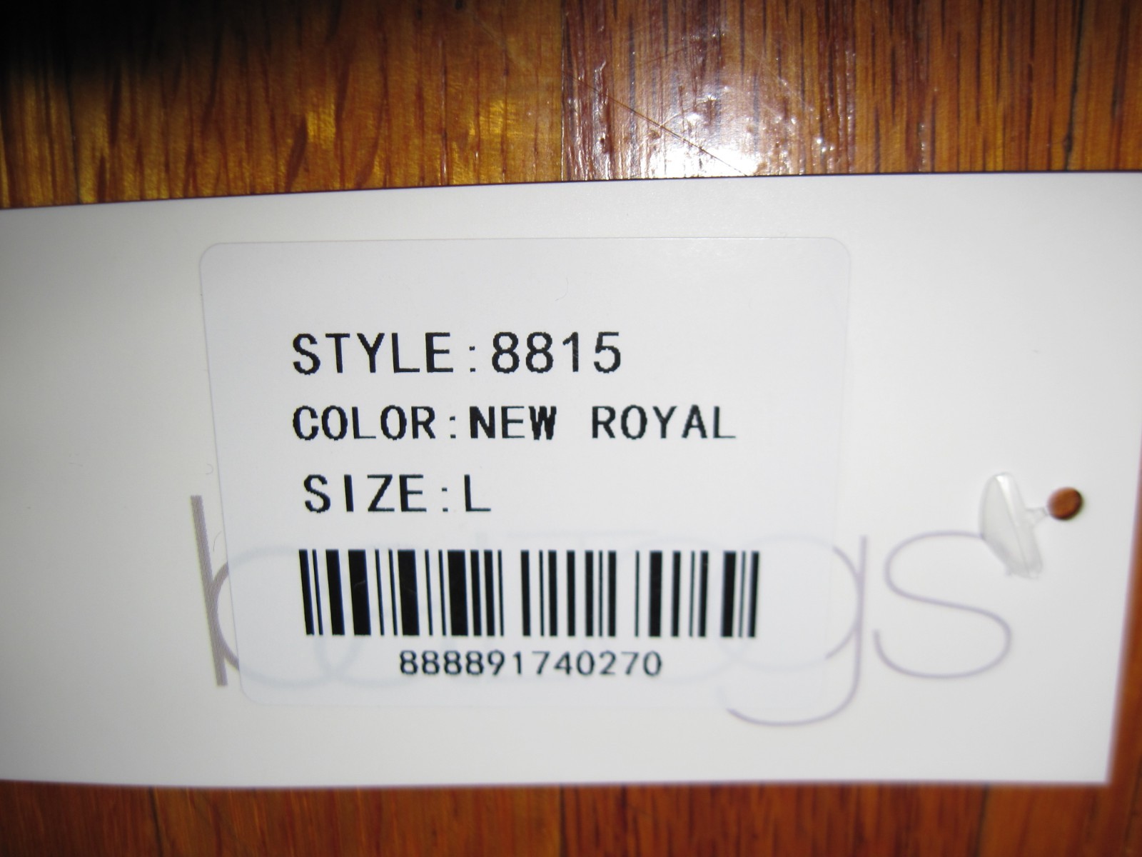 Bal Togs Shiny Royal Long Sleeve T-Neck Foot Less Unitard Jumpsuit Sz Large NWT