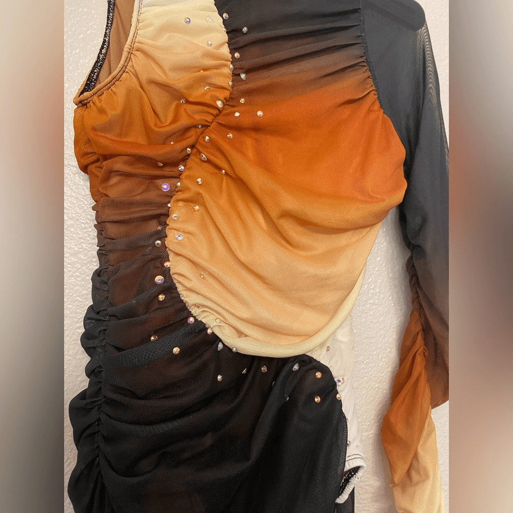 Revolution Tenth House lyrical Dance costume orange ombre EXPANSION TH25222 SA