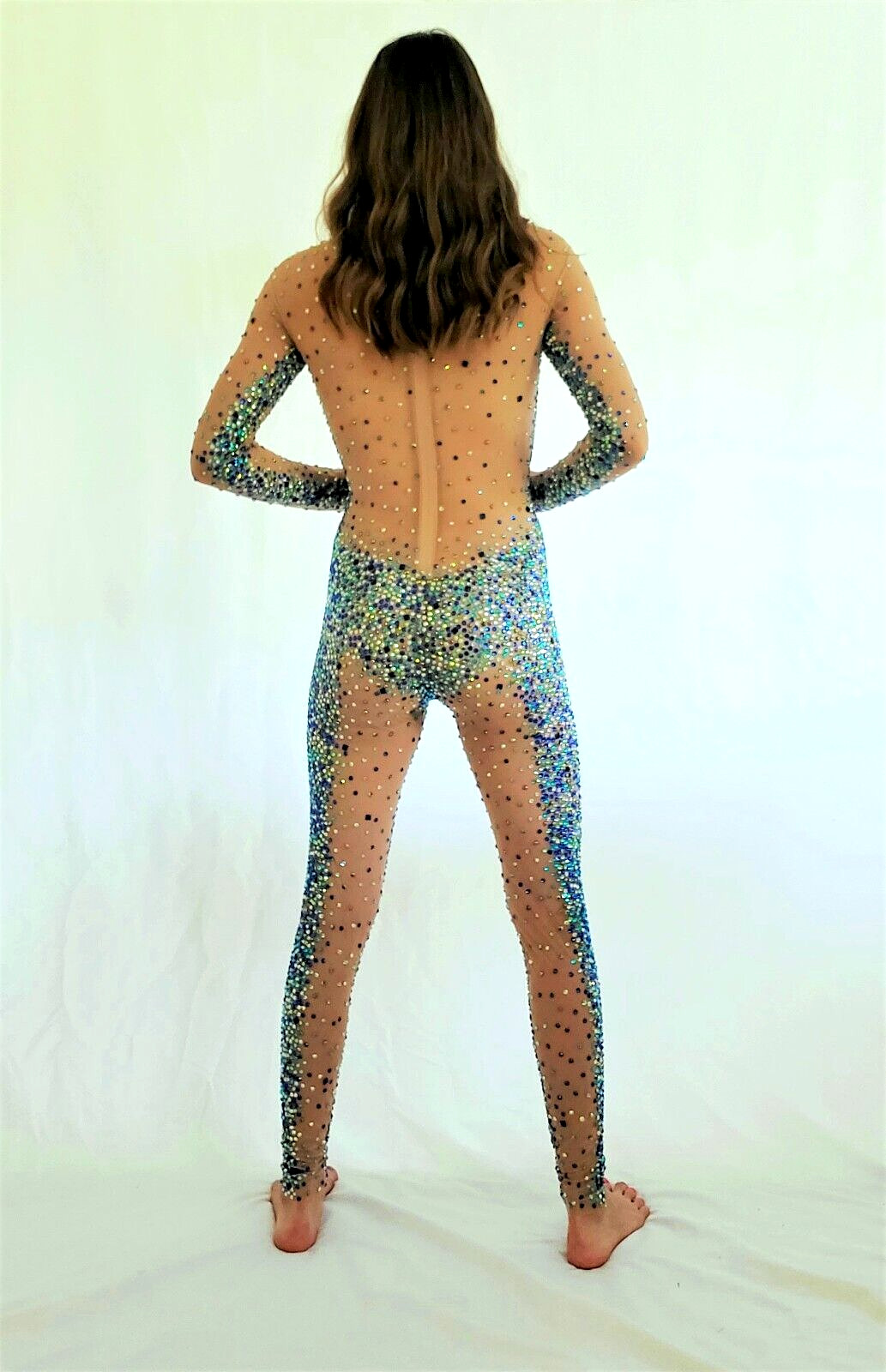 Aerial Silk/Lyra Leotard S/M Costume Performance Dance Circus Catsuit Contortion