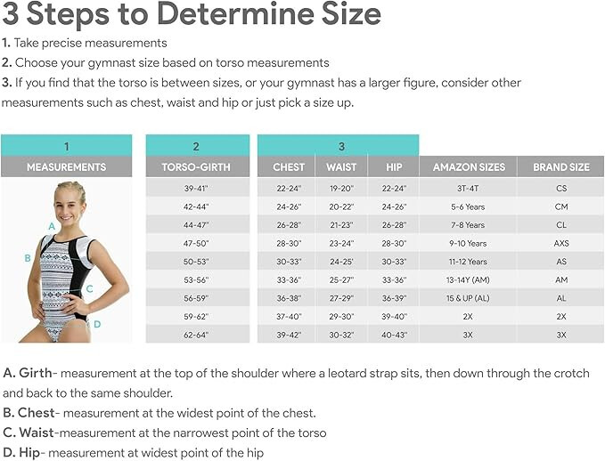 New with Tags United All Around Gymnastics Dance Leotard Size CM