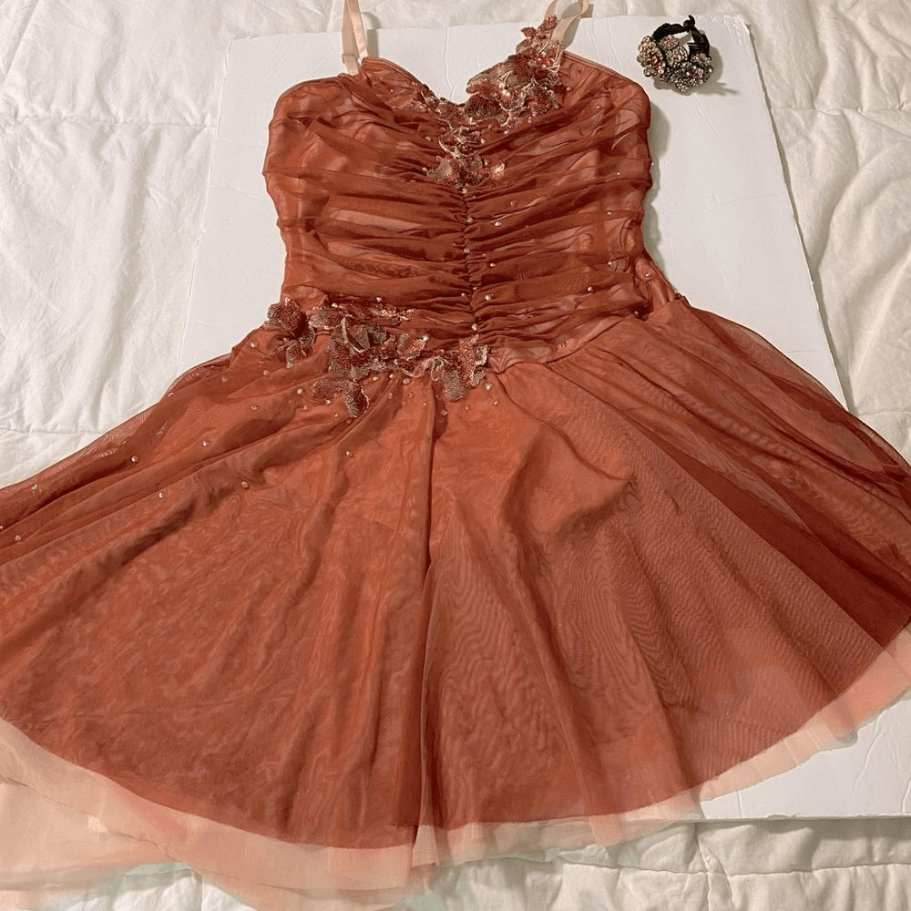 Revolution Tenth House Solo Dance Costume Orange Rust Lyrical Contemporary MA Ad