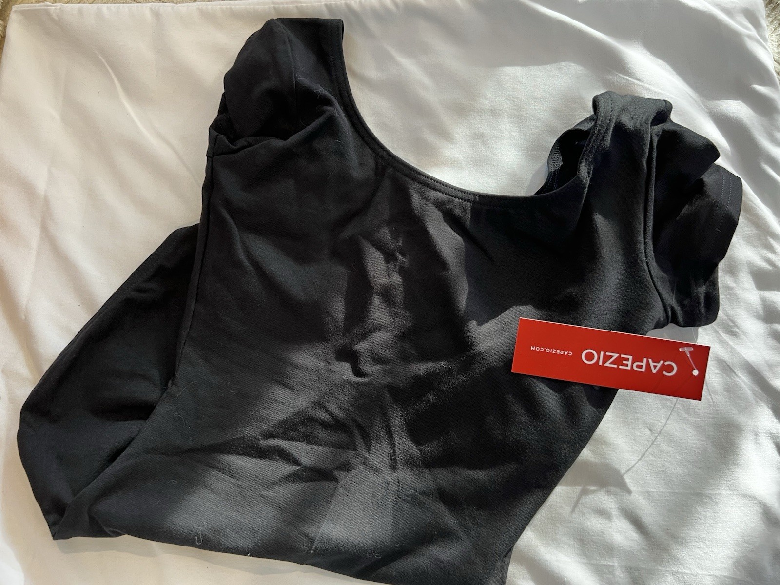 Capezio Women’s Classic Short Sleeve Leotard Black Size XS NWT Elegant Chic