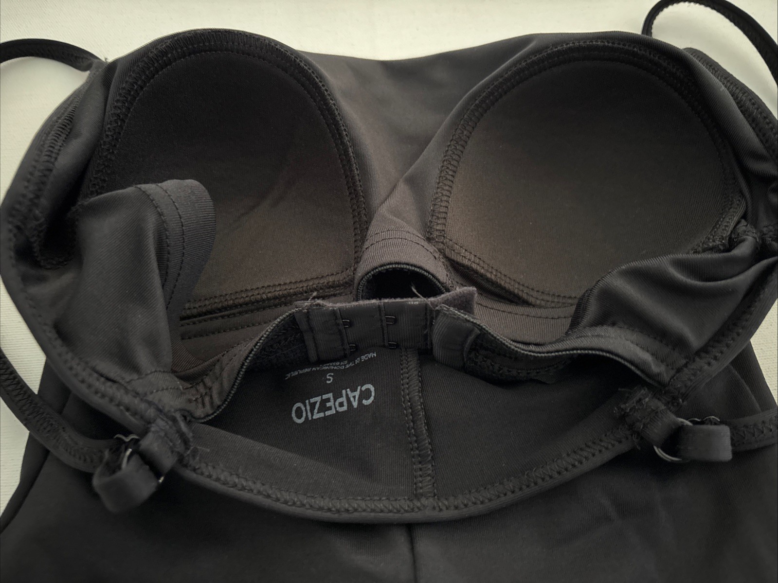 Capezio Women’s Size Small Camisole Leotard with Bratek – Black – NWOT