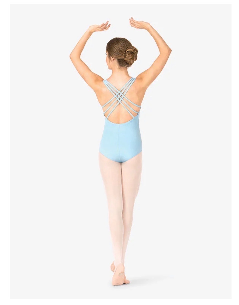 NWT Womens Cotton Triple Strap Tank Dance Leotard TH5527 Retails $38 (A5)