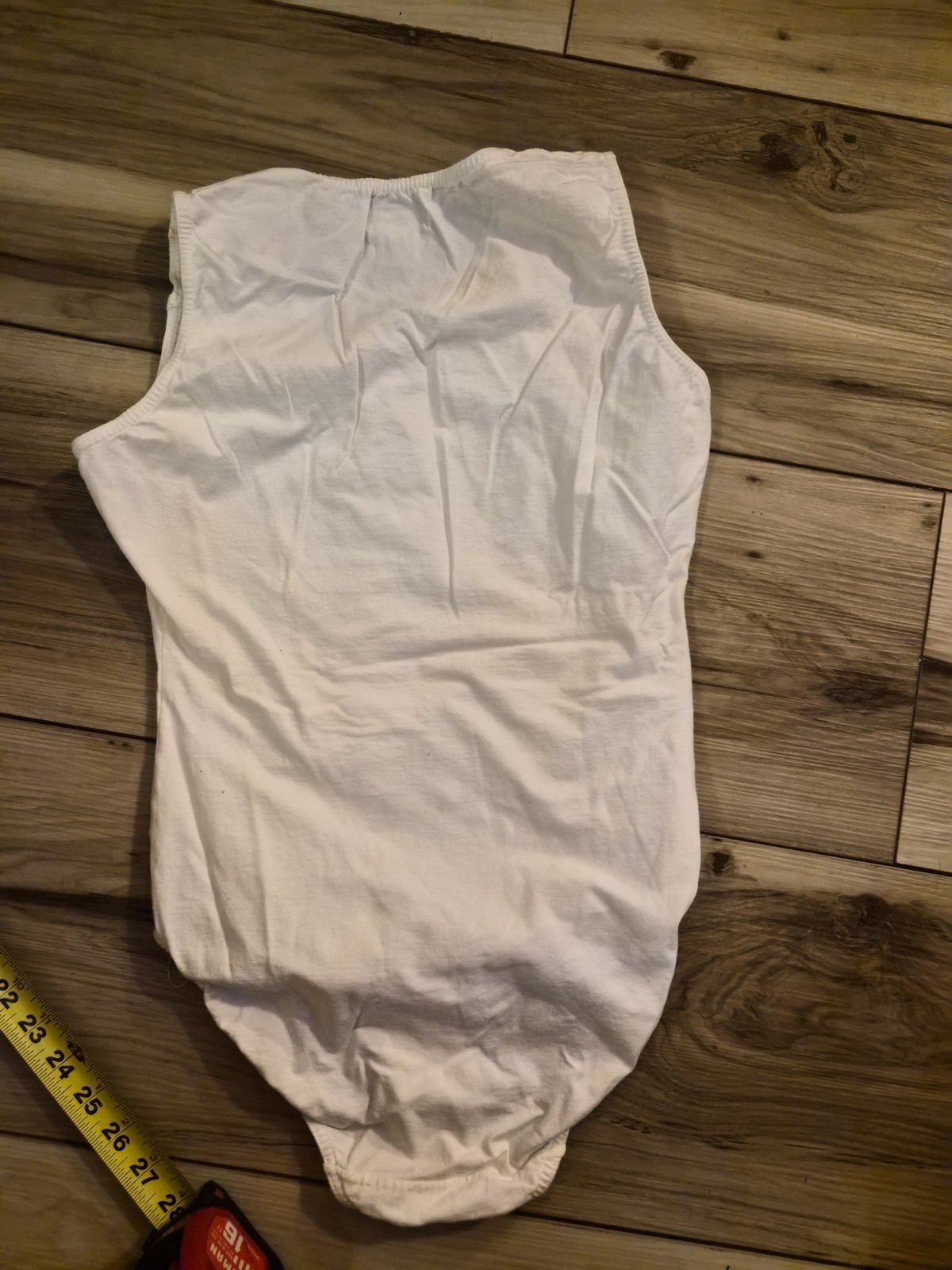 Vintage Capezio Adult M White embroidered Bodysuit