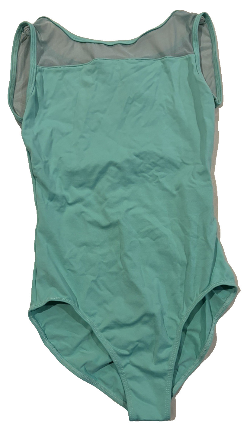 So Dance Adult High Neck Leotard with Keyhole Back Teal SL127 5/M