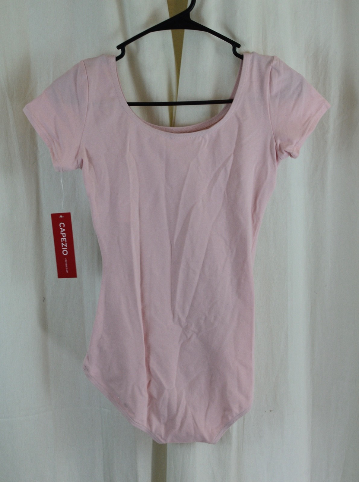 Capezio Womens Classic Short Sleeve Leotard Light Pink Size Medium