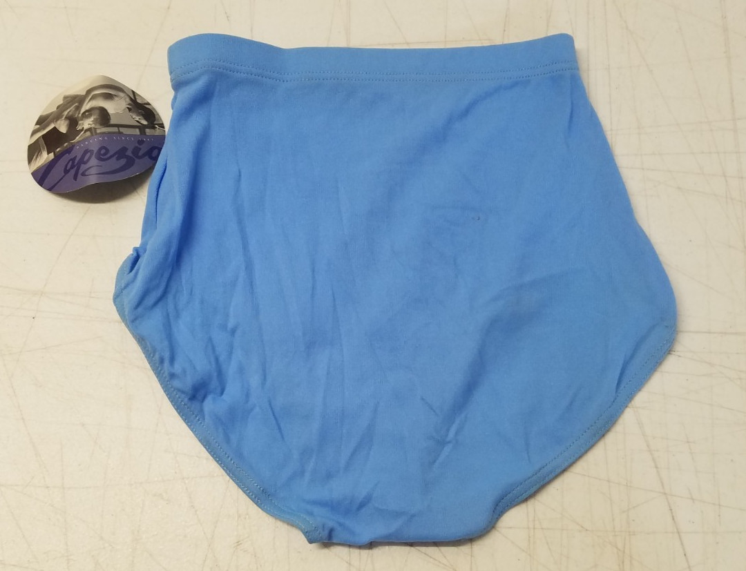 Capezio Dance Briefs Gymnastics Style 111 Adult Size S Light Blue Nylon NOS 5141