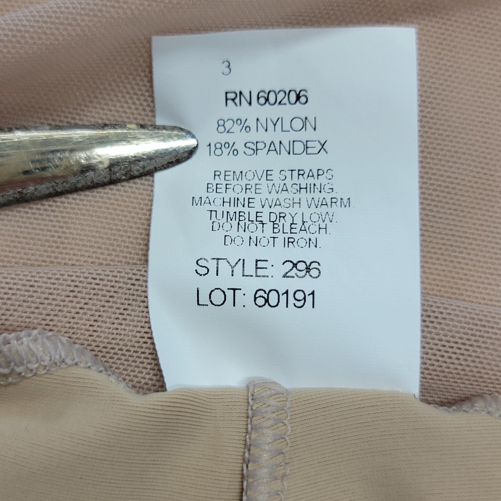 Body Wrappers Camisole Convertible Biketard Beige PowerMesh Midsection SZ MA