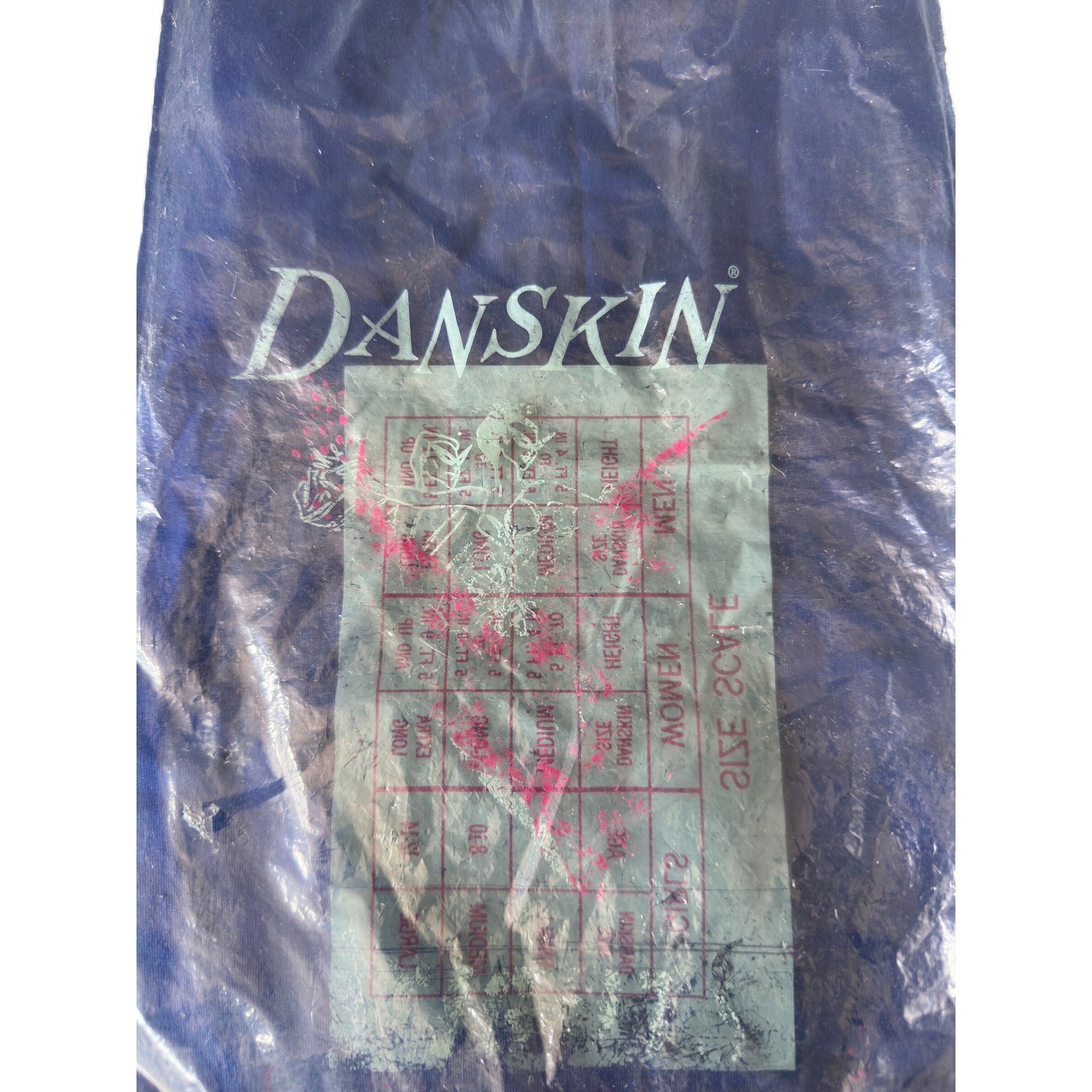 Vintage 60s Danskin Royal Blue Sleeveless Scoop Neck Knit Leotard Bodysuit L
