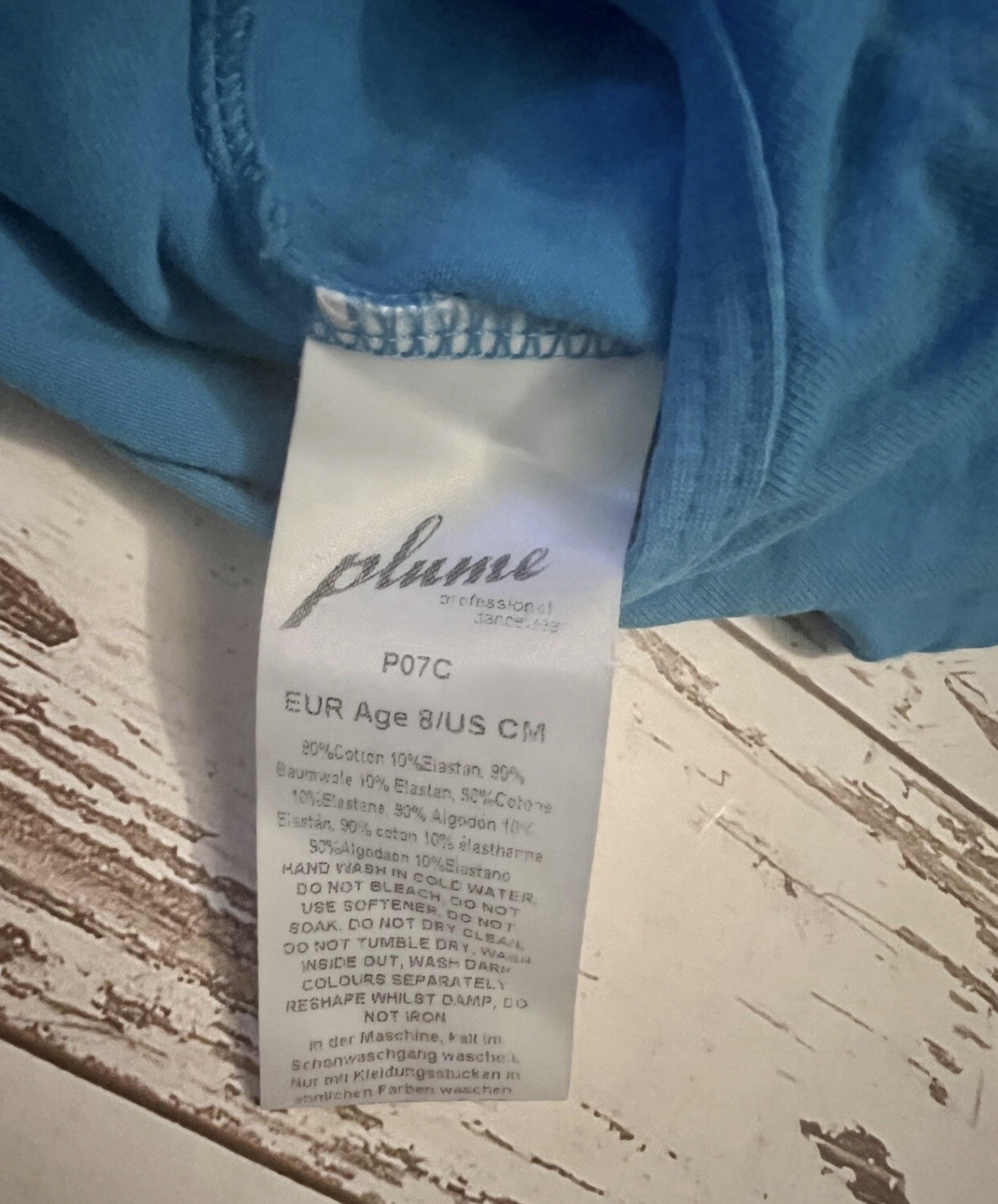 Plume Dancewear Leotard Bodysuit Camisole child Size 8 Runs Small!!