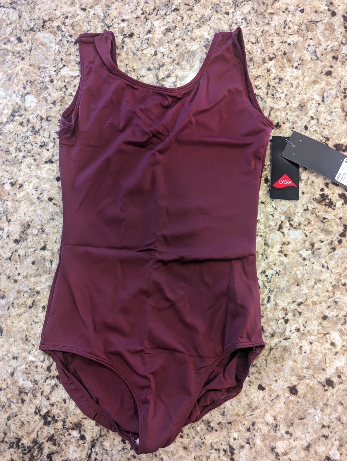 Eurotard Womens Microfiber Tank Leotard 4402 Burgundy size M