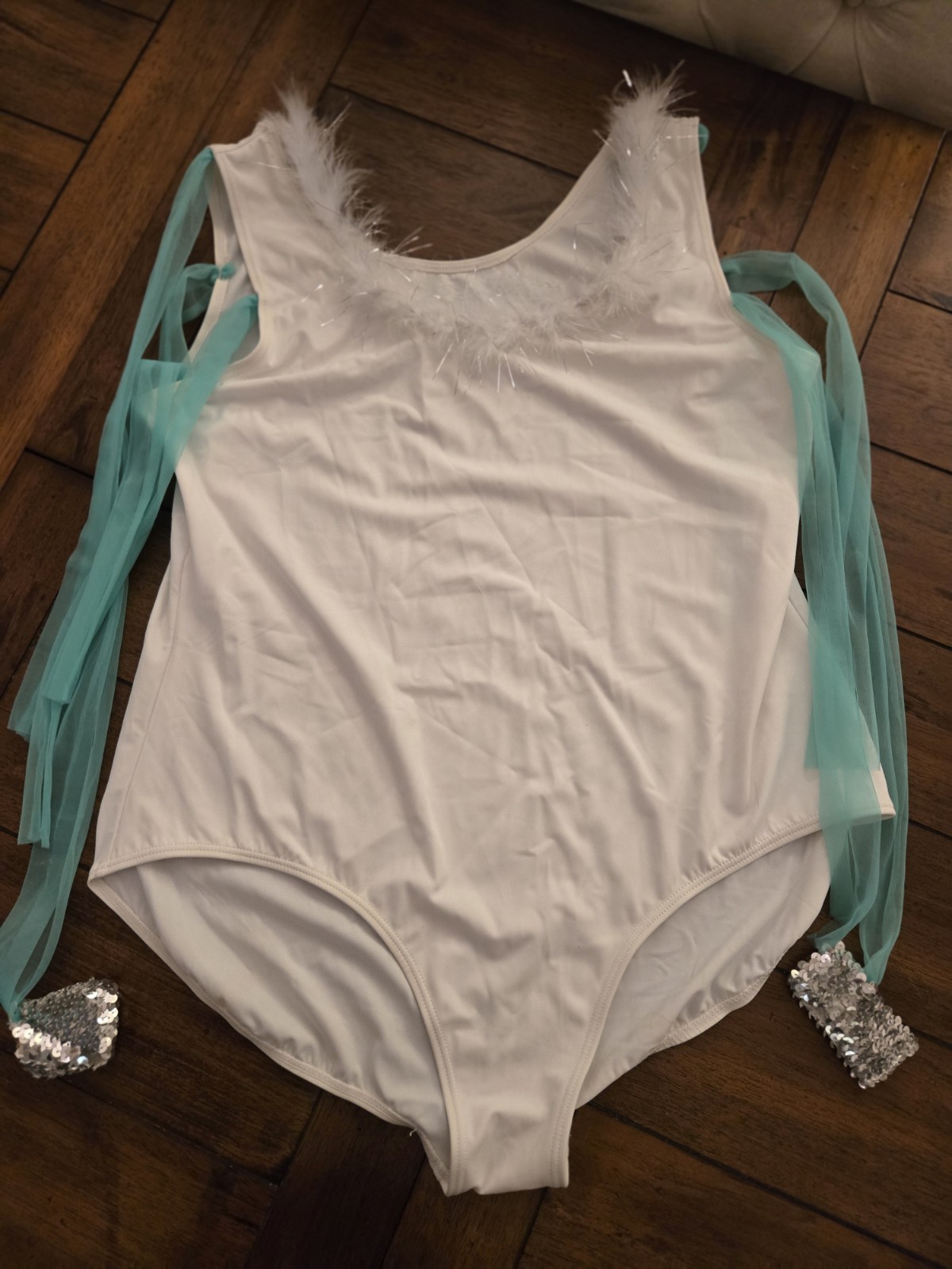 Adult White Leotard XXL