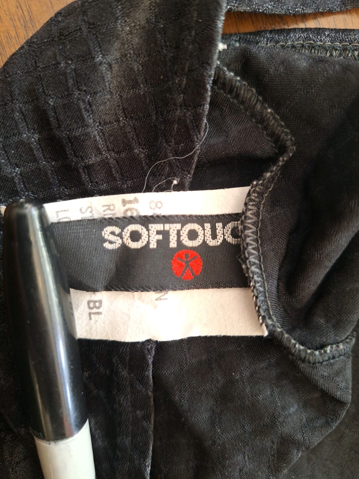 Vintage Softouch Leotard excellent Antron Nylon Spandex black S