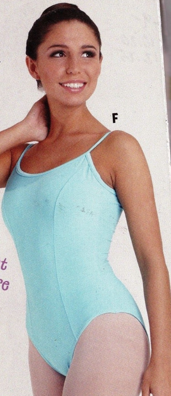 Camisole leotard Princess seam ch/ladies sizes colors w/ front lining ch/ladies