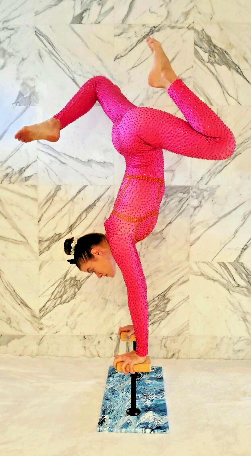 Aerial Silk/Lyra Leotard S/M Costume Performance Dance Circus Catsuit Contortion
