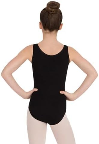 Capezio girls High-neck Tank Leotard – Girls X-Large, Black