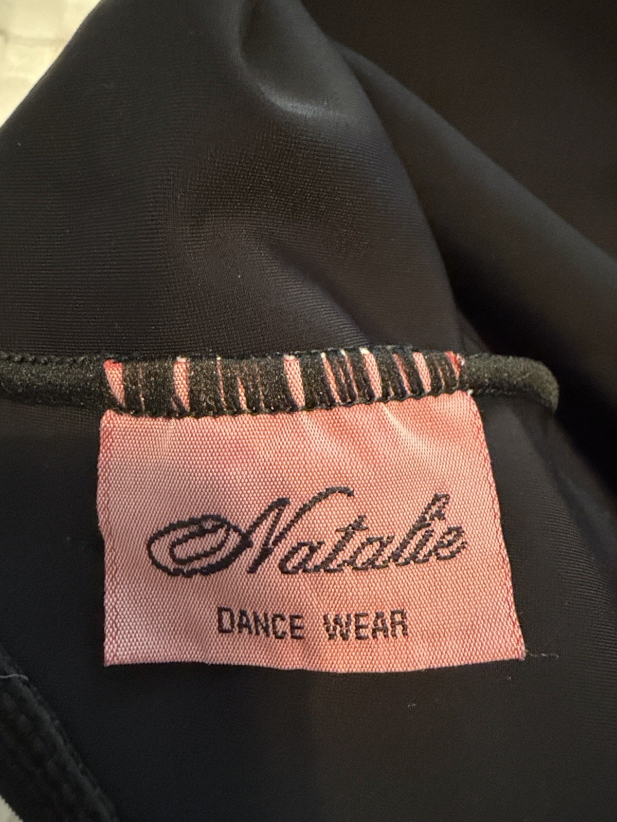 Natalie Dance Wear Women’s Black Abstract Print Tank Dance Leotard Nylon