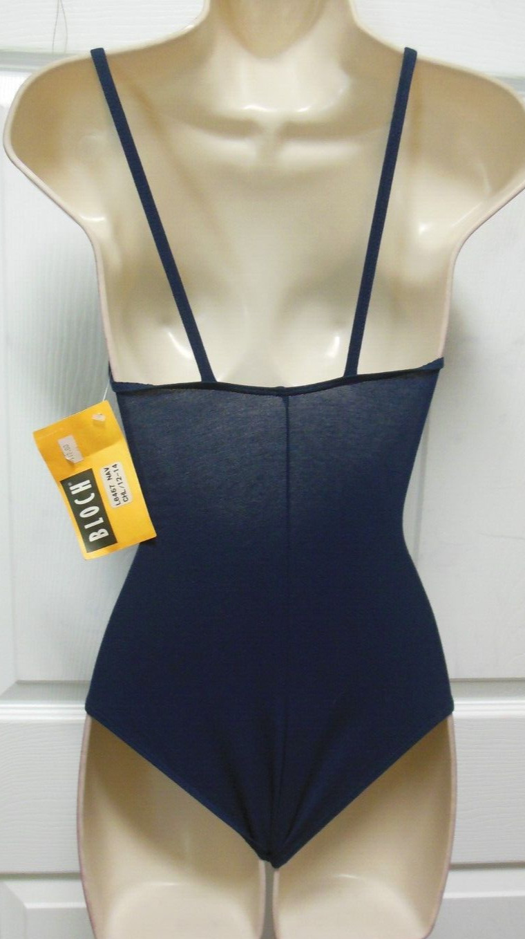 Bloch Camisole Leotard child 12-14C cotton spandex, frontlined L6457