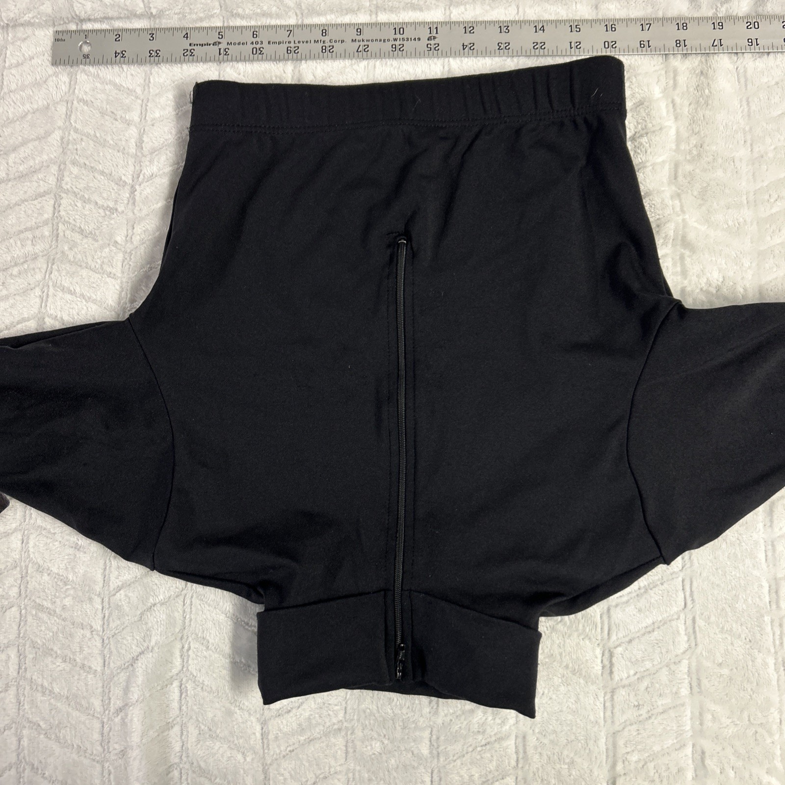 Lot Of 3 CHASSE Womens Cropped Black Turtleneck Cheer Dance S M L