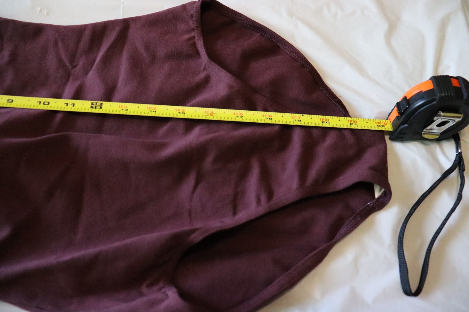 Mirella Women’s Scoop Front Camisole Leotard, Size M Burgundy NEW