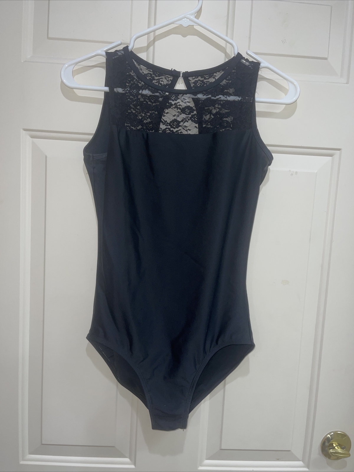 Theatricals Dancewear Leotard Bodysuit Lining Lace Insert Back Girl & Women Sz M