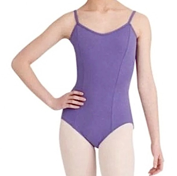 NWT Capezio #CC101 Dark Lavender, Purple Large Adult Ballet Dance Leotard