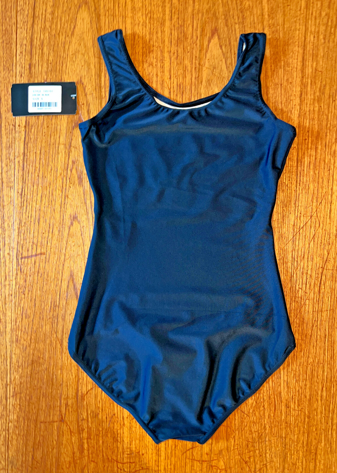 NWT! Theatricals Classwear, TH5101 Women’s Black Sleeveless Leotard, Size Small