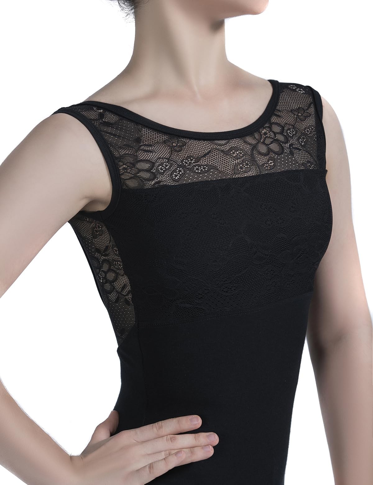 Black Leotards for Women and Girls Gymnastics 01D0163 XL