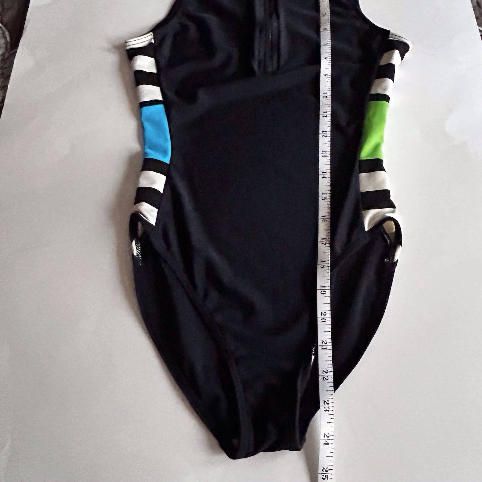 Vintage Marika 80/90’s Black Leotard High Leg Size Small Adult Bodysuit Nylon