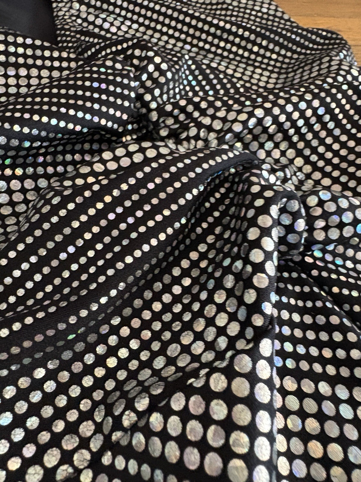 Kelle Company Dance Costume Black Iridescent Dots Dance Leotard Adult Small