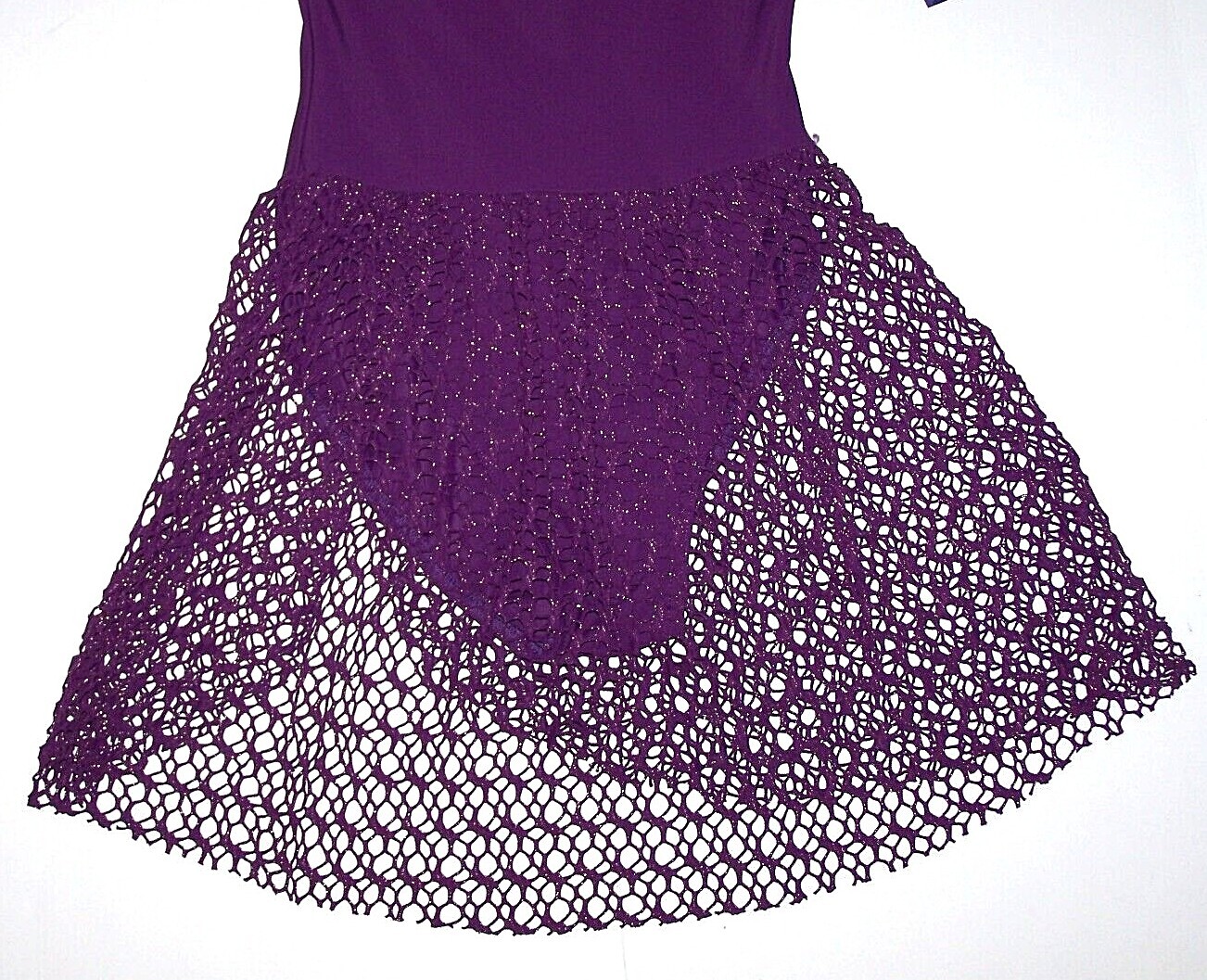 Capezio Camisole Dress Jacquard Skirt Leotard Bodysuit 10188 Purple New Women