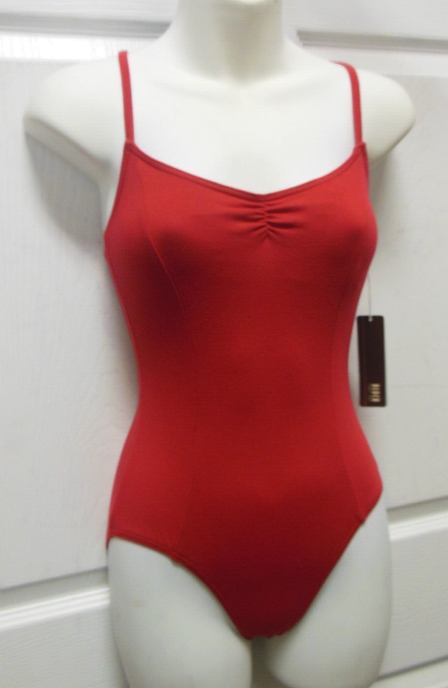 Bloch Princess Seamed Camisole Leotard Red Large adult Ladies L3227