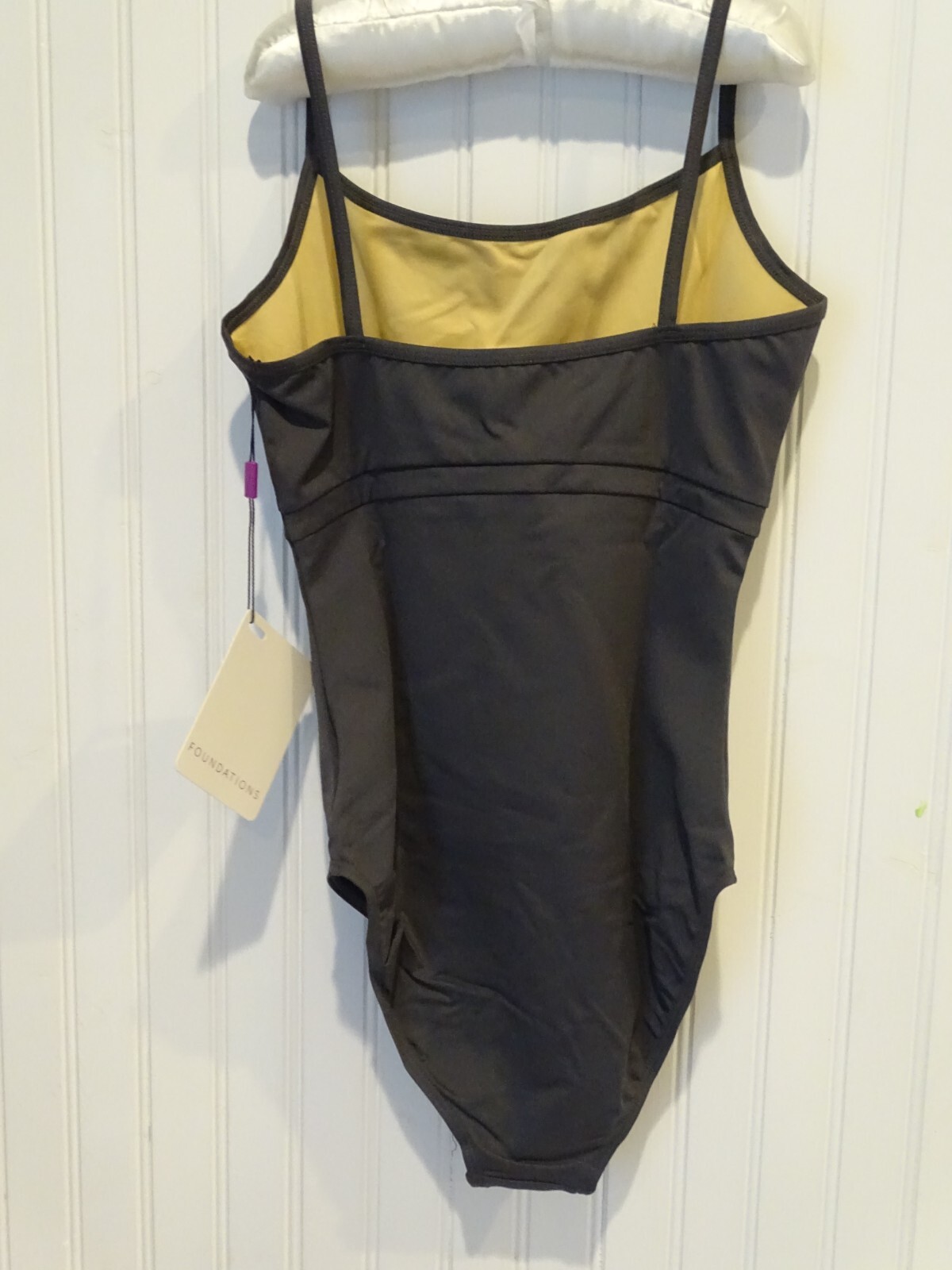 NWT CHARCOAL GRAY RUSSIAN POINTE RP BALLET LEOTARD Foundations 2 Adult Small AS