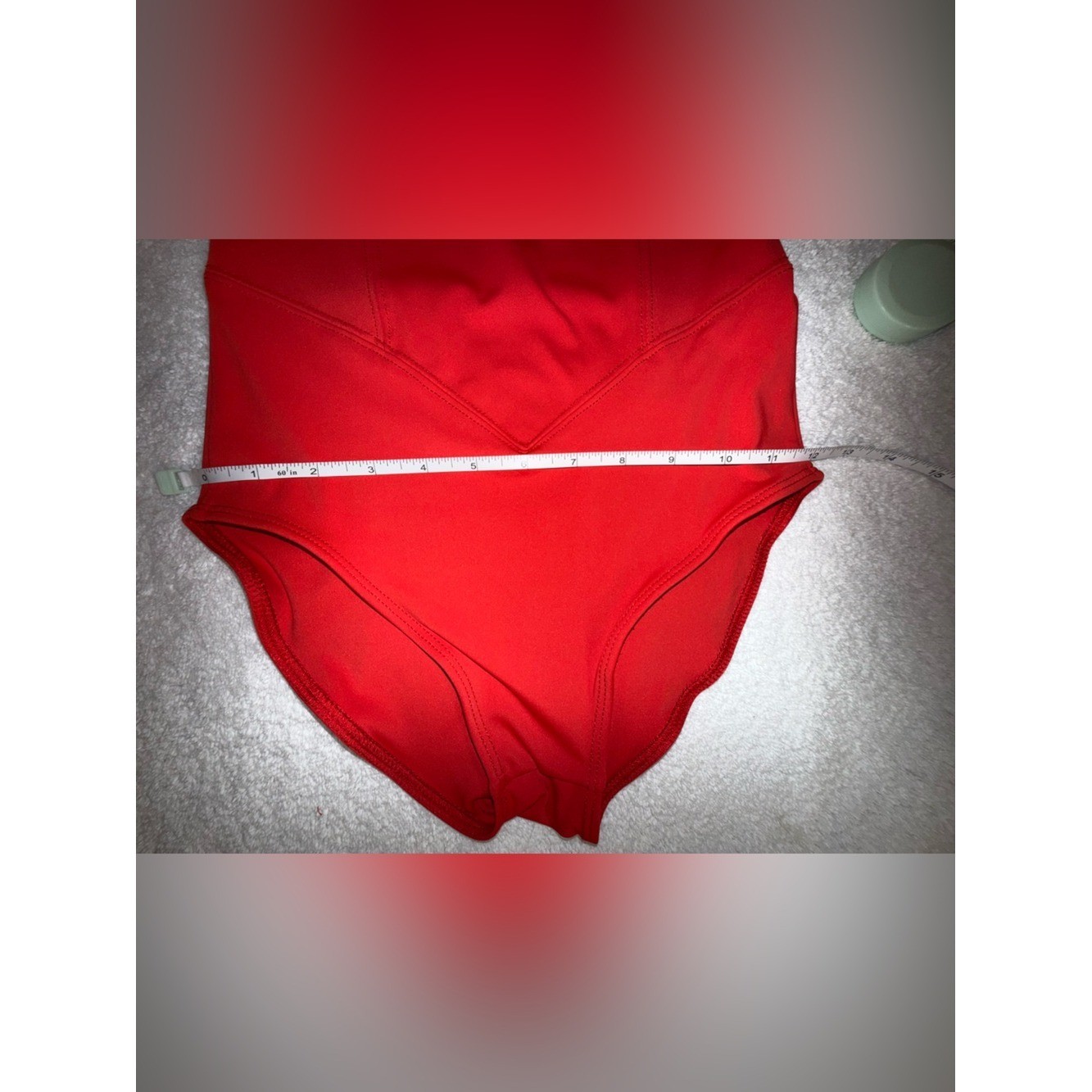 Tiger Friday Girls‘ Red Dance Leotard with Sheer Puff Sleeves Size Adult X-Small