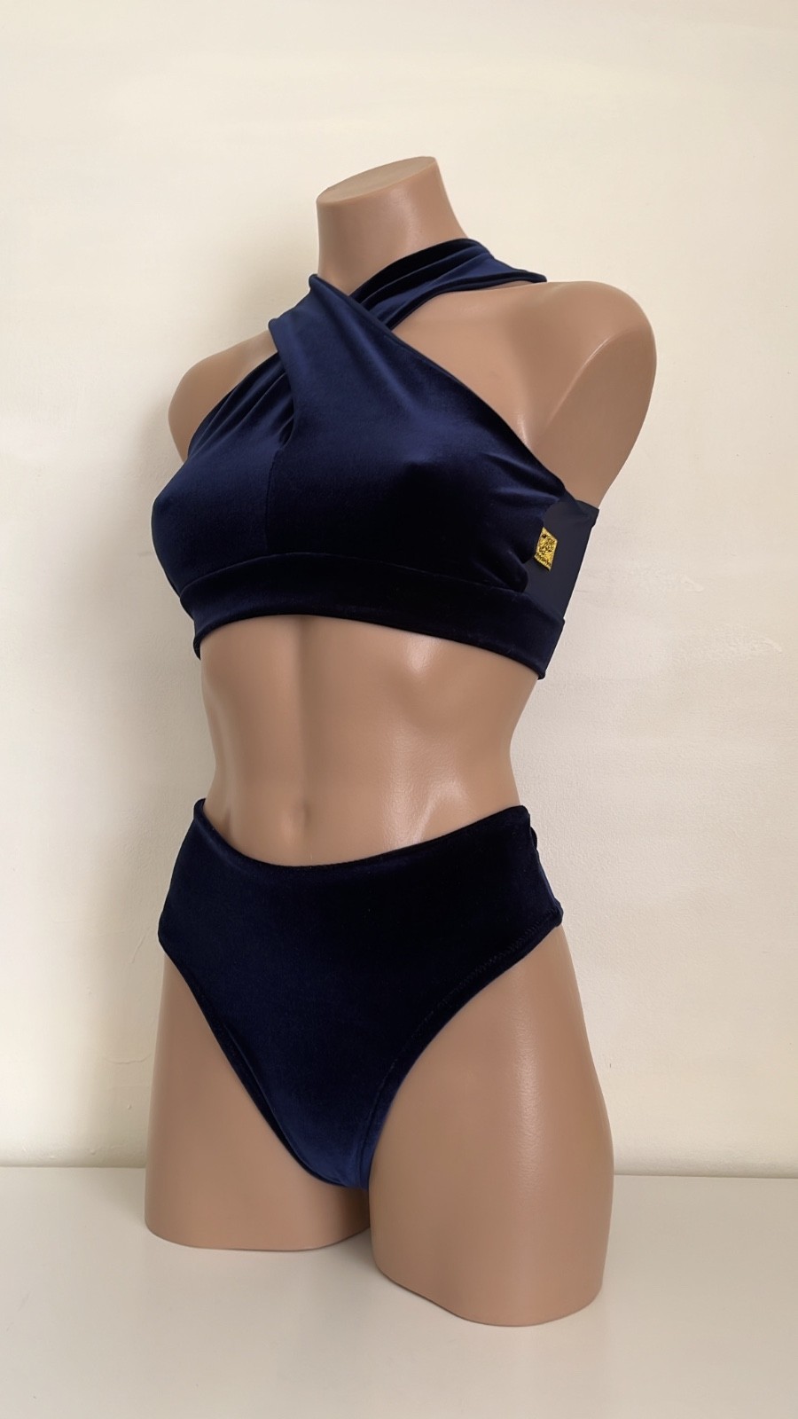 Schminke 🎩 Velvet & mesh Pole wear dance set ethereal top thong bottoms