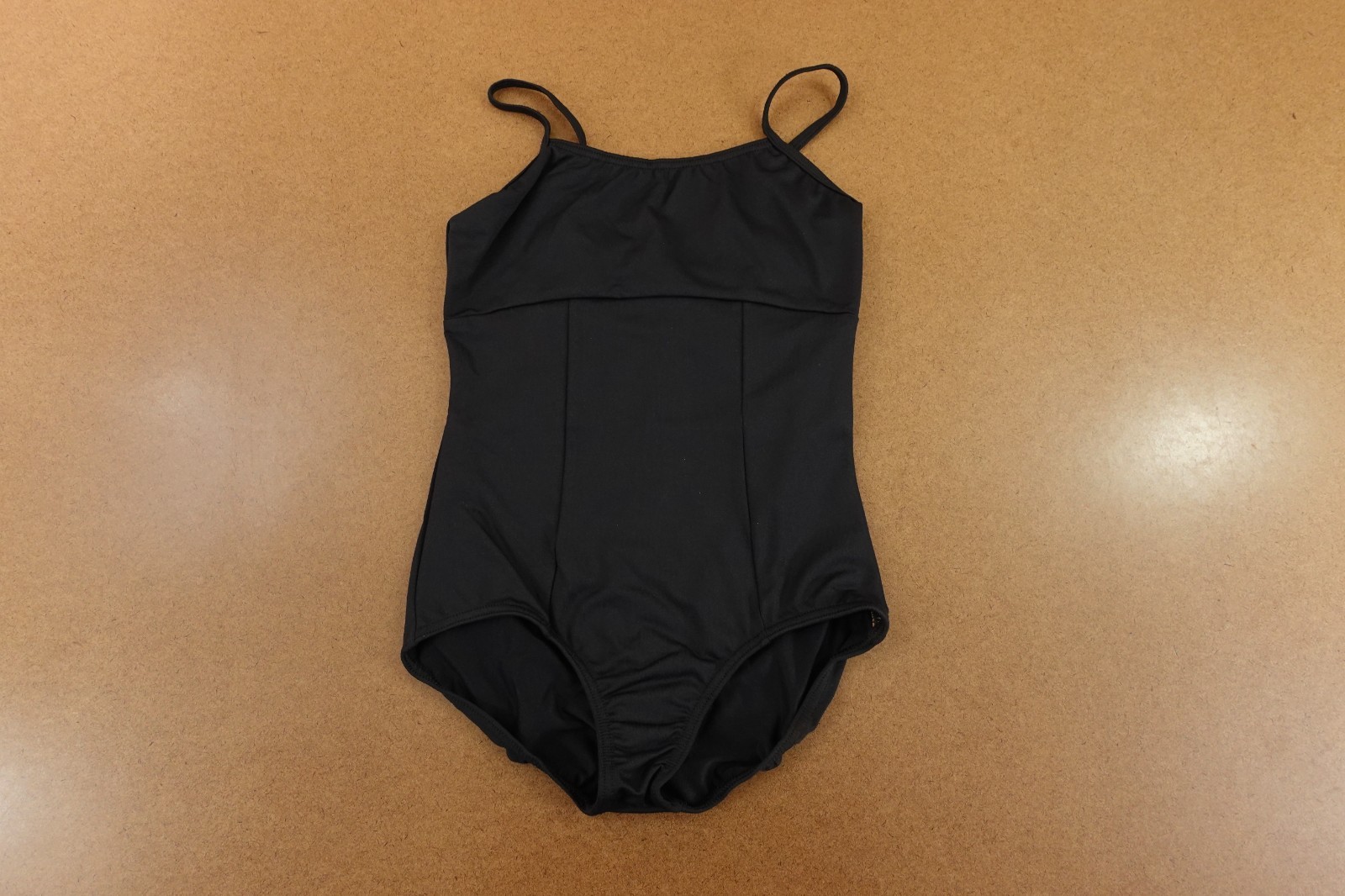 Revolution Womens Medium Black Stretch Classic Strappy Back Microfiber Leotard