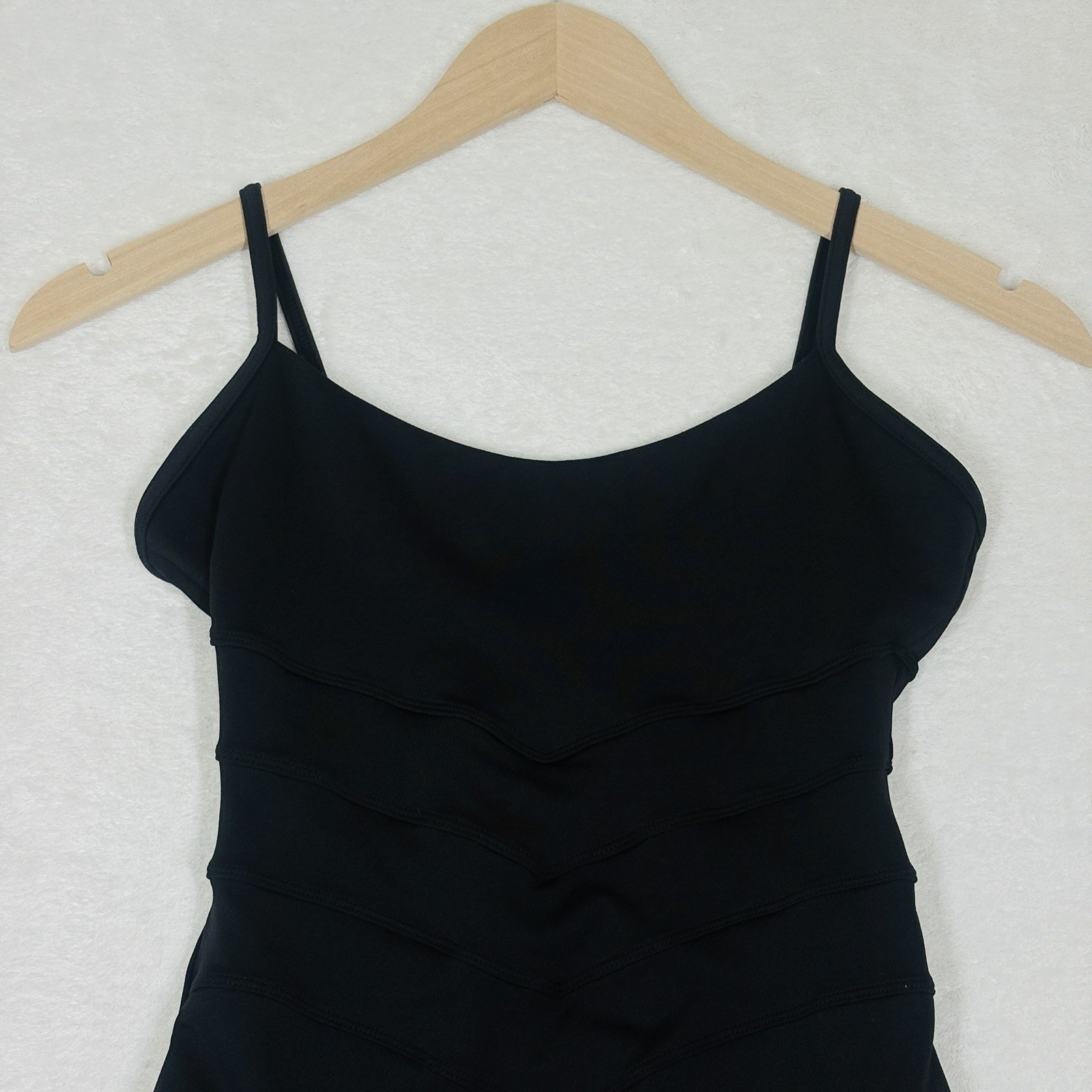 Mirella Princess Seam Cap Sleeve Leotard M/L Black