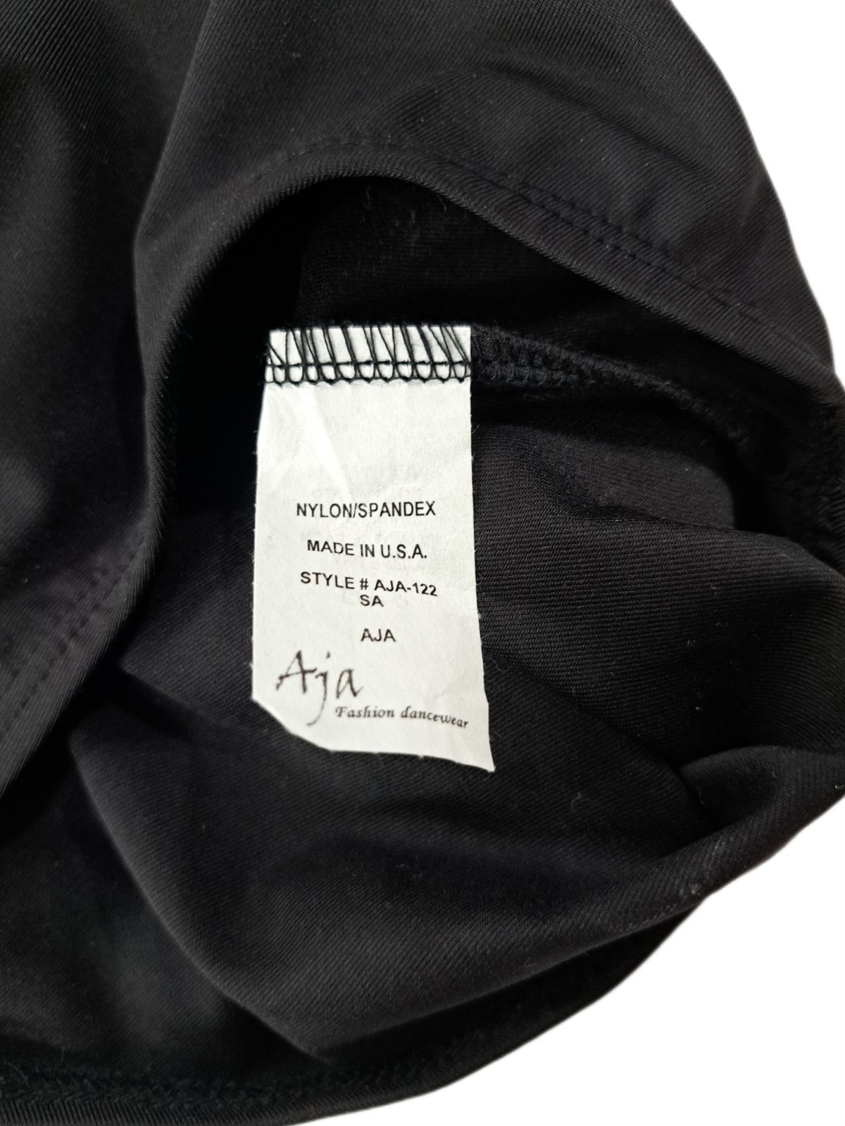 Aja VTG Cutout Slashed Ladder Back Tank Leotard Boycut Black Women’s Size S
