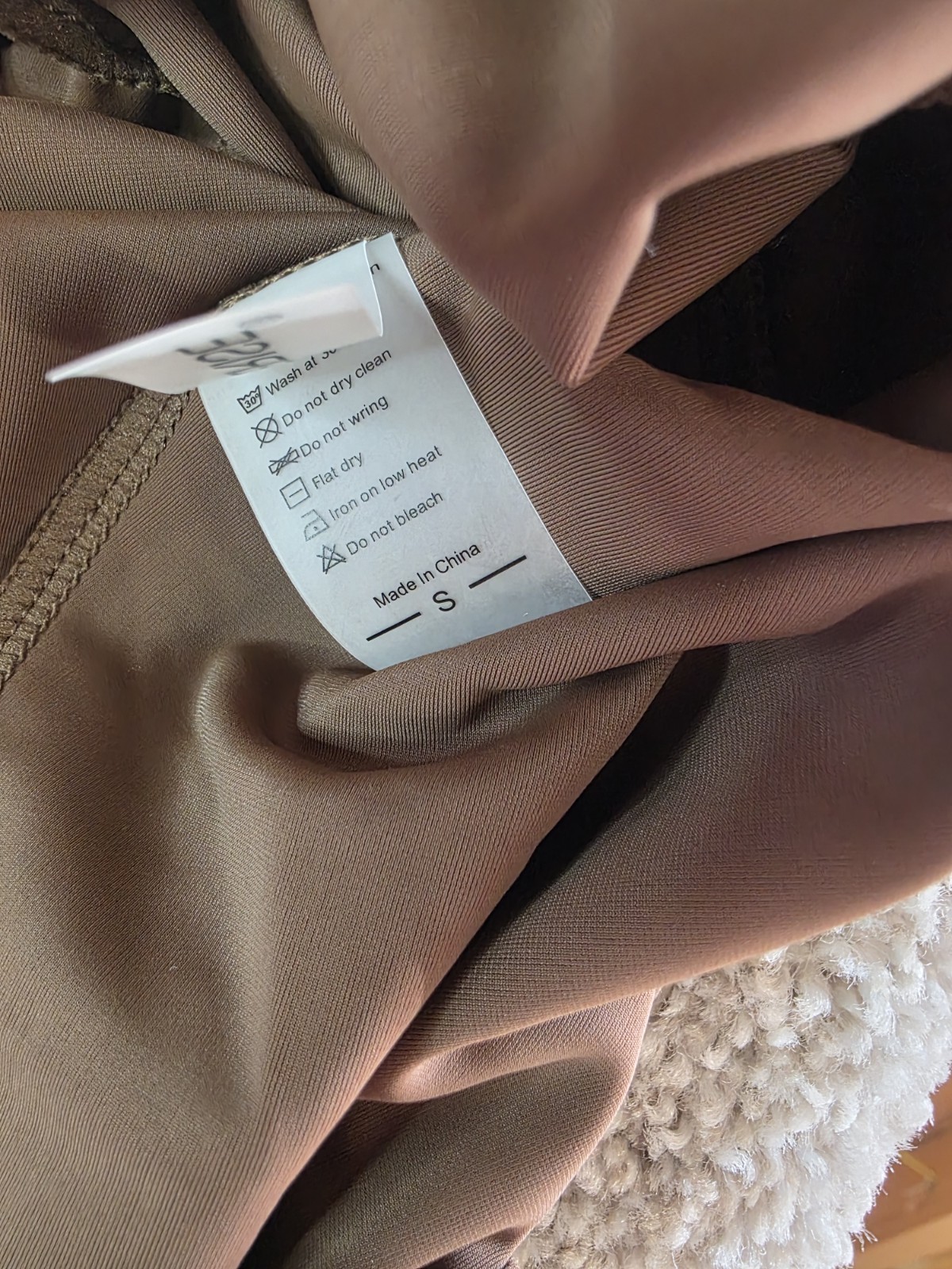 Speerise Brown Long Sleeve T Neck Body Leotard Unitard Size Small NWT# 125