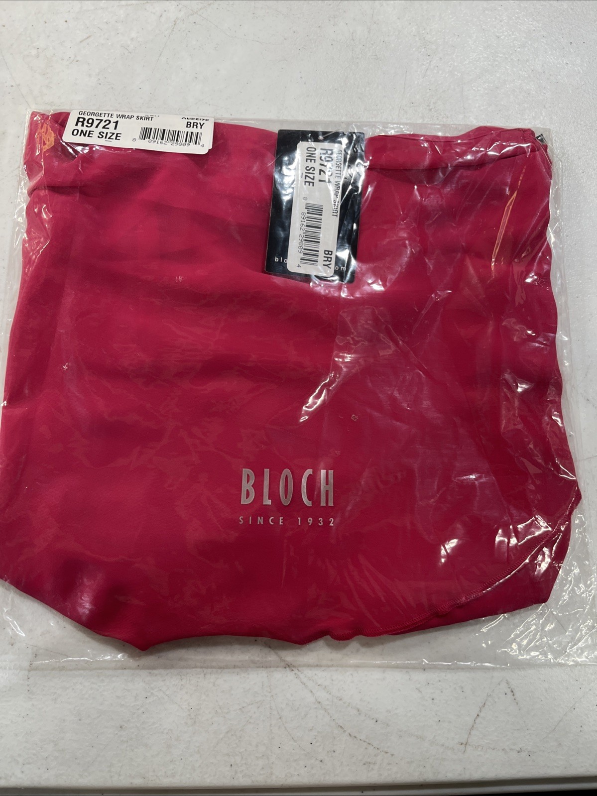 BLOCH R9721 Georgette Wrap Skirt Color BRY One Size