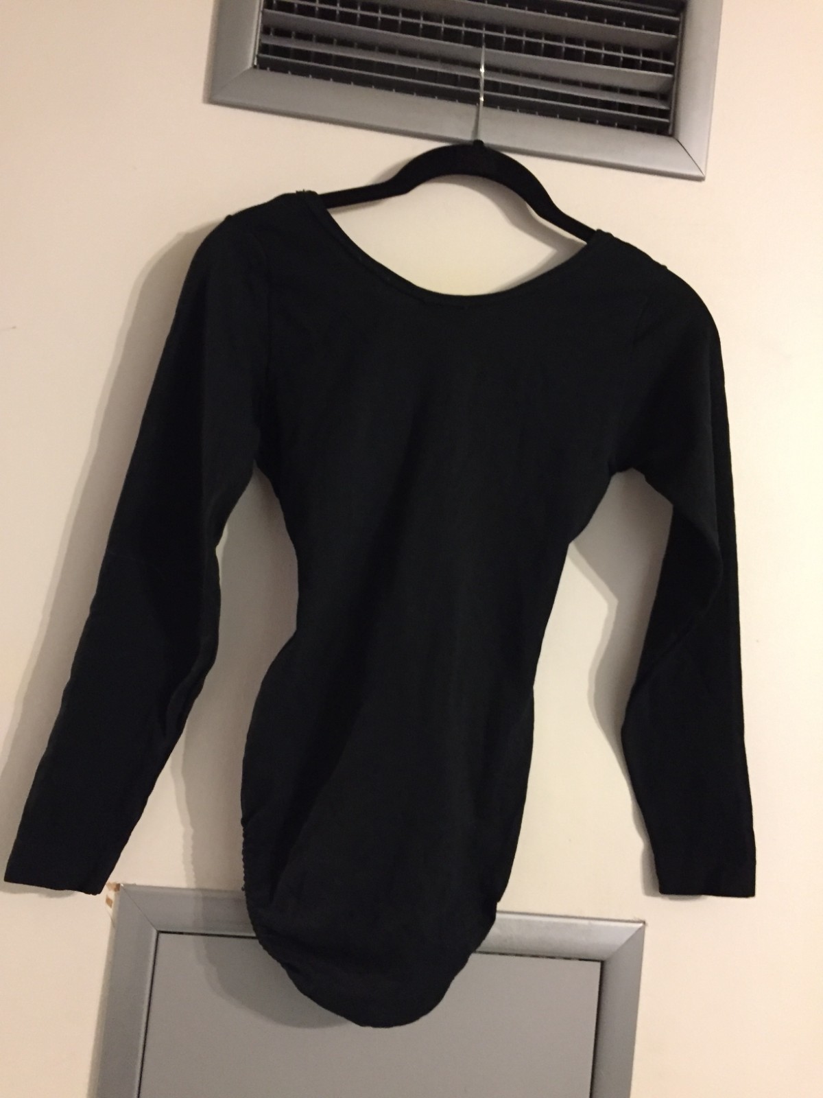 VTG 70s Danskin Long Sleeve Bodysuit Leotard – MADE IN USA – Size S