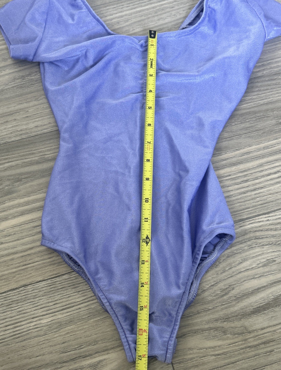 Flexatard 80s GILDA MARX Shiny Purple Leotard Vintage JAZZERCISE AEROBICS size P