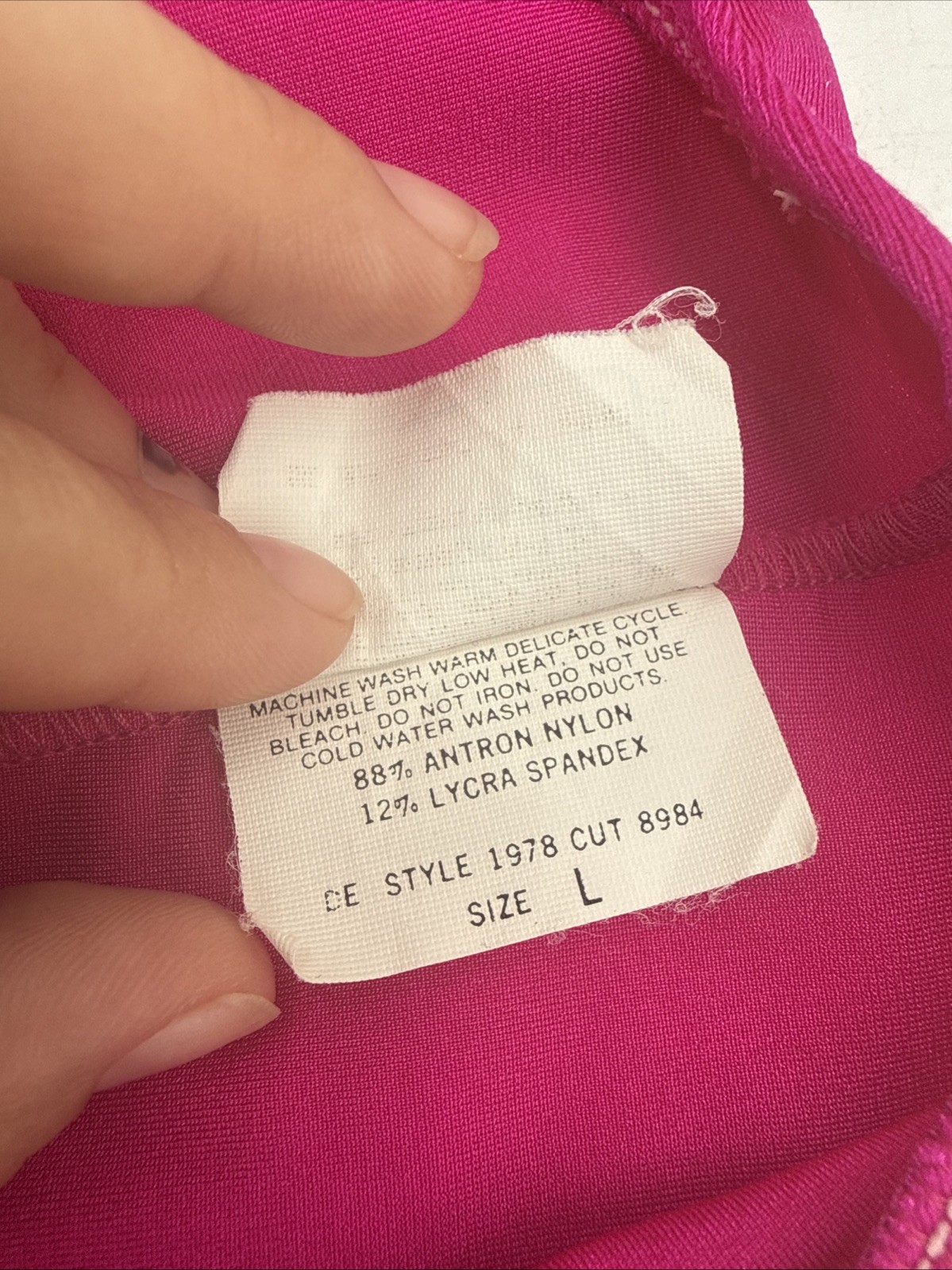 VTG Ladies Flexatard 1978 Pink Flexatard By Gilda Marx Pink Workout Bodysuit