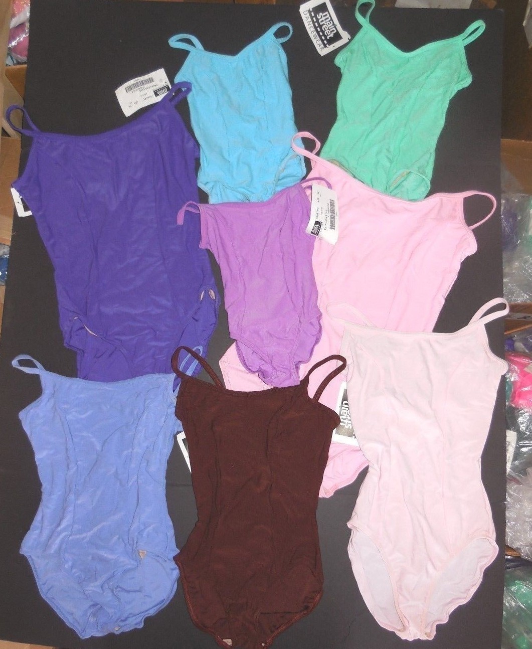 Camisole leotard Princess seam ch/ladies sizes colors w/ front lining ch/ladies